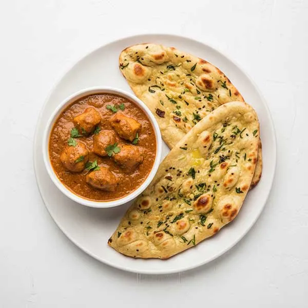 Chicken Changezi With Methi Garlic Naan